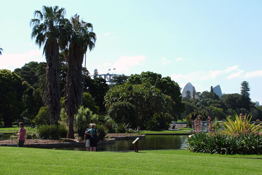Wiese in den Royal Botanic Gardens